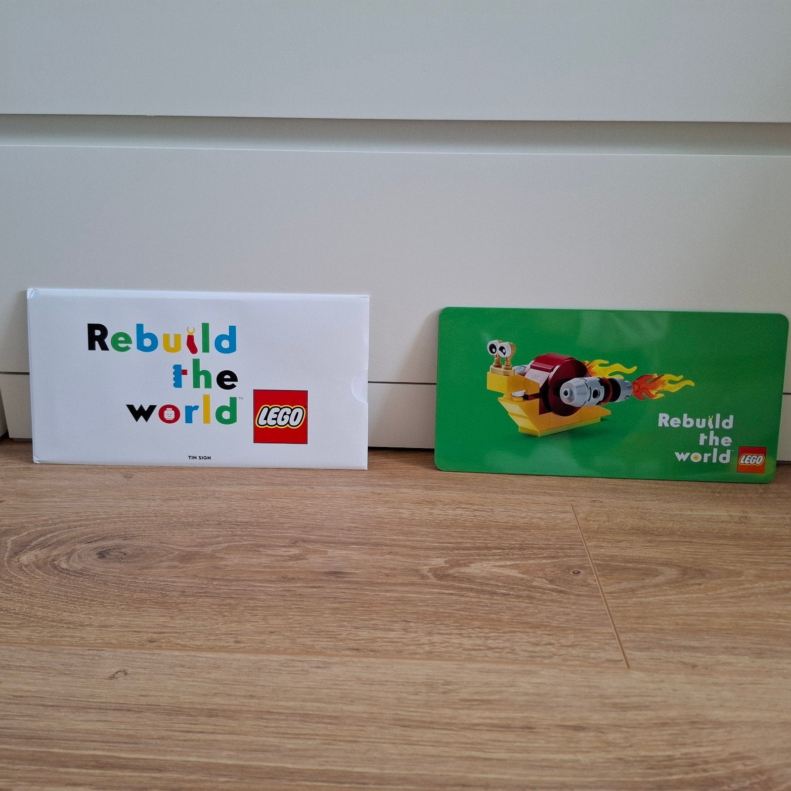 Lego 5007158 Rebuild the World Tin Sign Nieuw, Lego, Overige typen, Nieuw, Ophalen of Verzenden