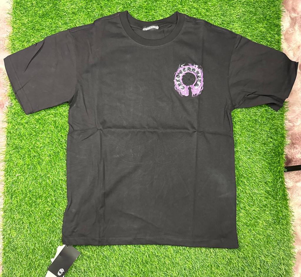Chrome Hearts T-shirt - Zwart met paarse print, Verzenden, Nieuw, Overige maten, Zwart