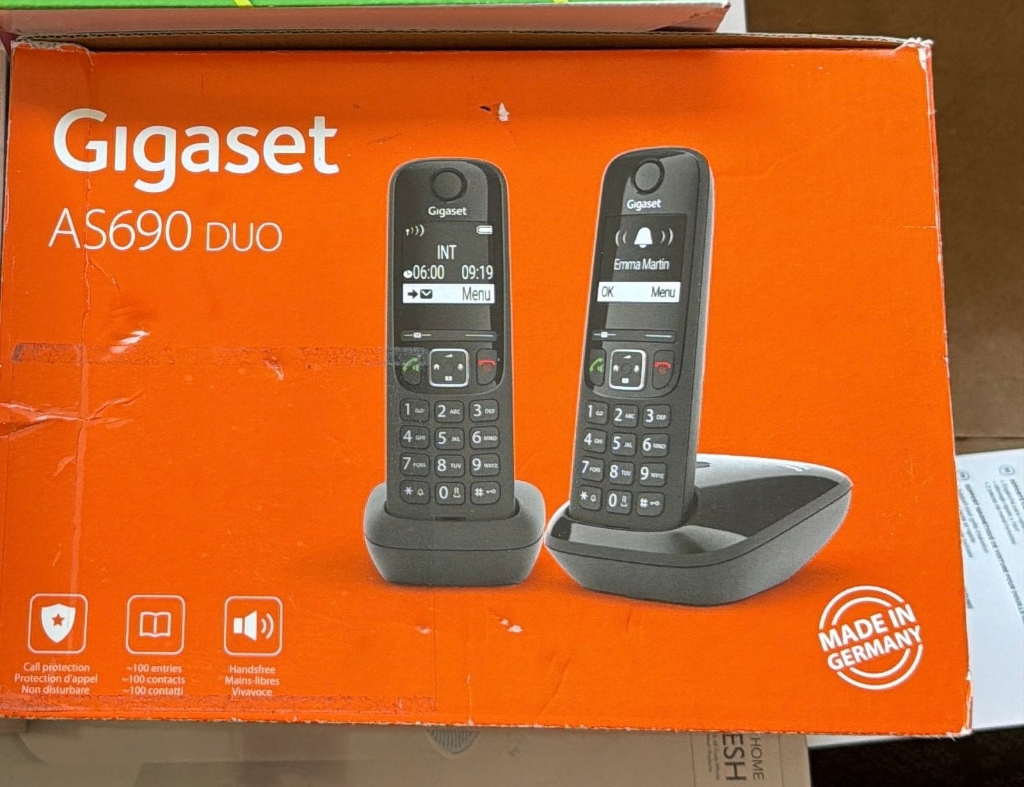 Gigaset AS690 DUO draadloze telefoonset, Ophalen of Verzenden, Nieuw, 2 handsets