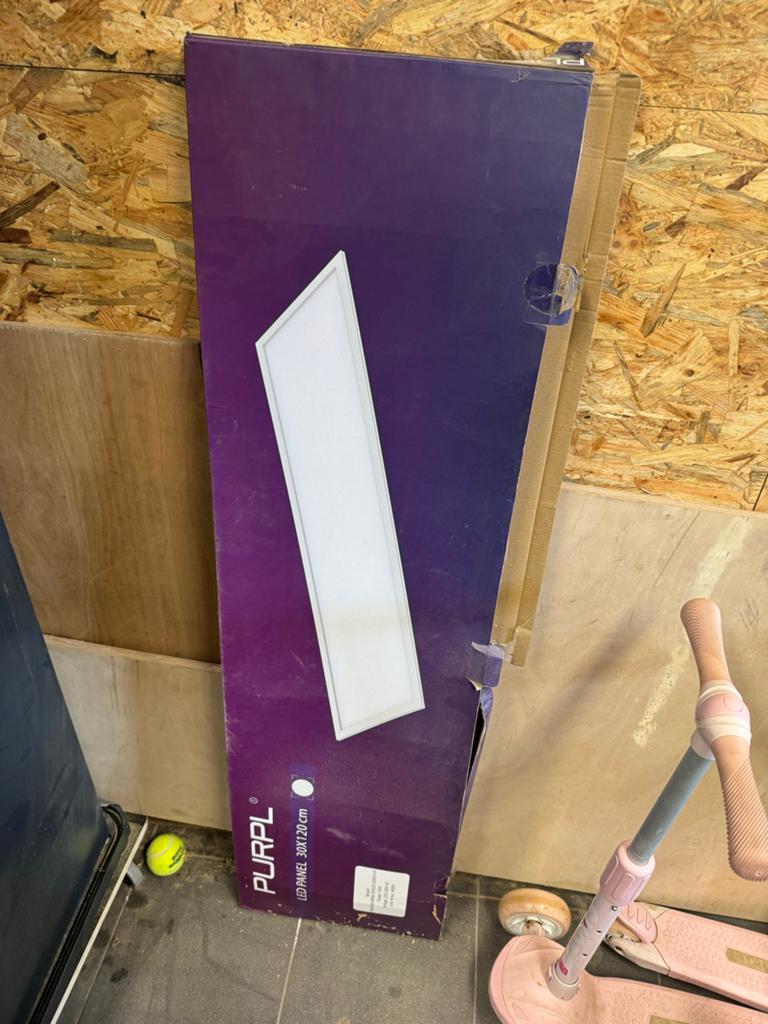 PURPL LED Paneel 30x120 cm, 33W, 4000K incl frame opbouw, Huis en Inrichting, Lampen | Overige, Ophalen of Verzenden, Nieuw