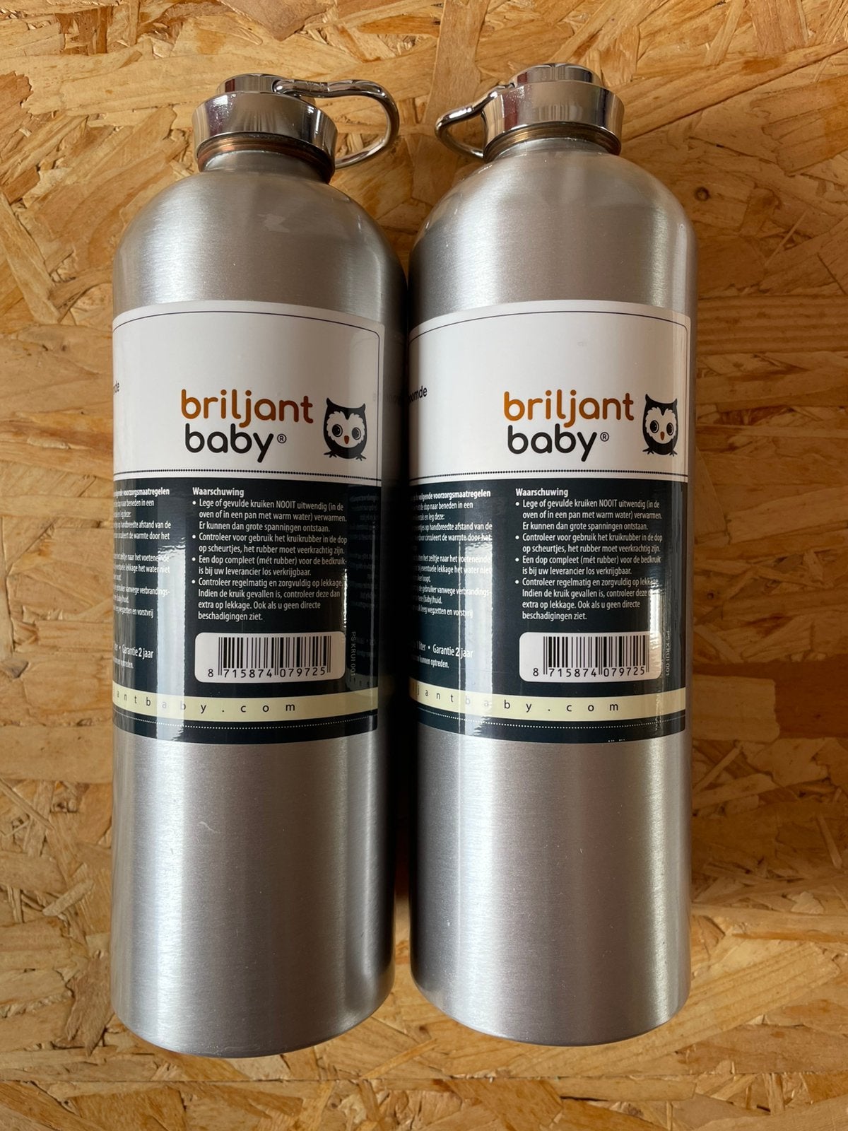 Briljant Baby Aluminium Kruik 2x met gratis hoesjes, Ophalen of Verzenden, Zo goed als nieuw, Overige typen