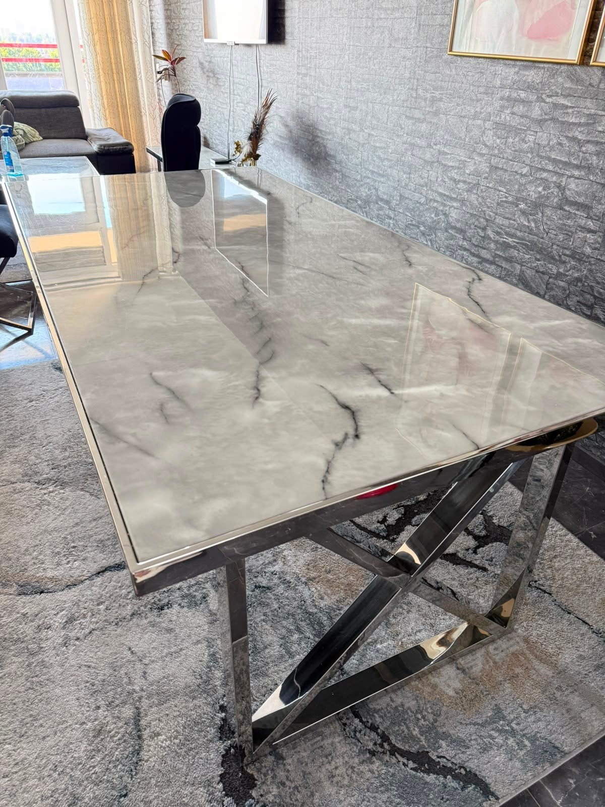 Eettafel+salontafel+TV mobel., Huis en Inrichting, Tafels | Salontafels, Gebruikt, 100 tot 150 cm, 200 cm of meer, Ophalen of Verzenden