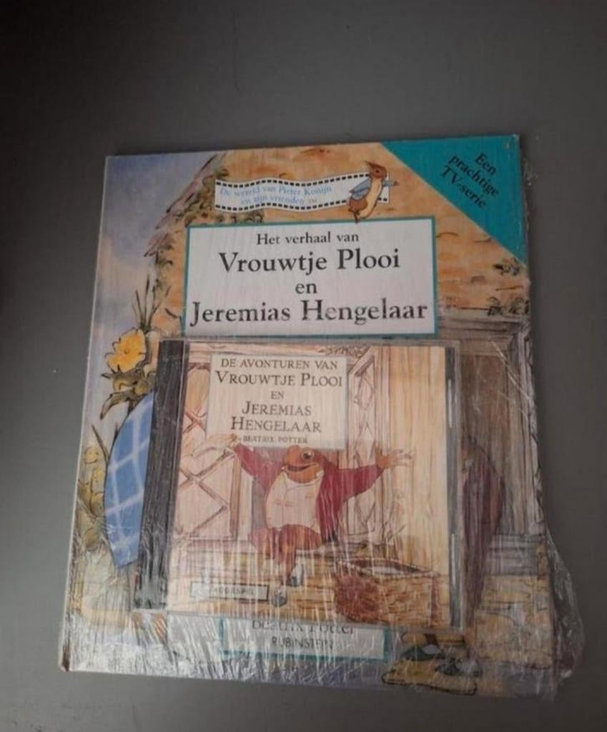 Vrouwtje Plooi en Jeremias Hengelaar incl cd Beatrix Potter, Ophalen of Verzenden, Zo goed als nieuw, Sprookjes, Voorleesboek