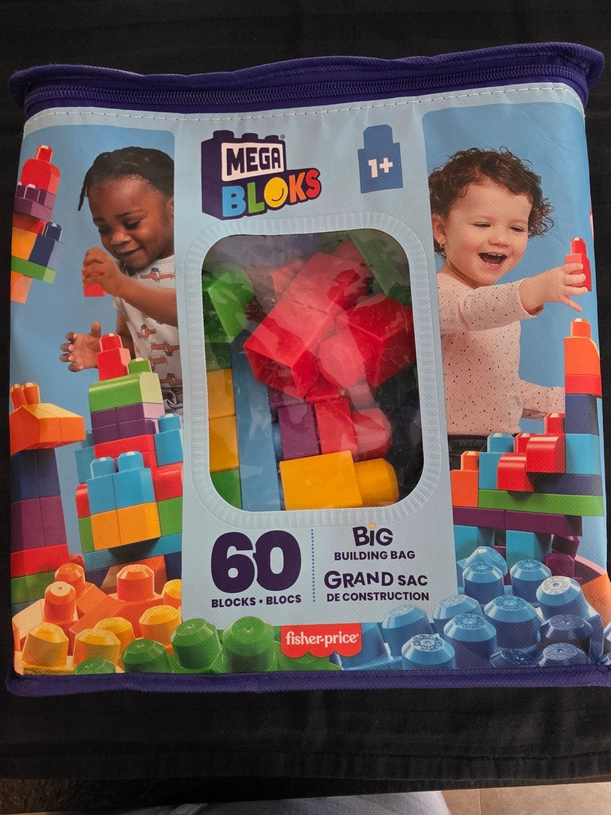 Mega Bloks Grote Bouwtas 60 Blokken Fisher-Price, Kinderen en Baby's, Speelgoed | Bouwstenen, Ophalen of Verzenden, Zo goed als nieuw