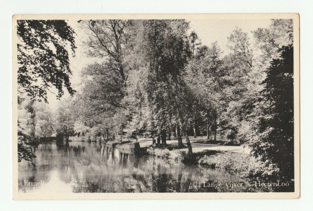Ermelo - Lange vijver 's-HeerenLoo, Verzenden, 1940 tot 1960, Gelopen, Gelderland