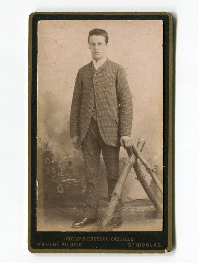 Carte de Visite. Belgie. St. Nicolas., Verzamelen, Foto, Ophalen of Verzenden, Zo goed als nieuw, Voor 1940