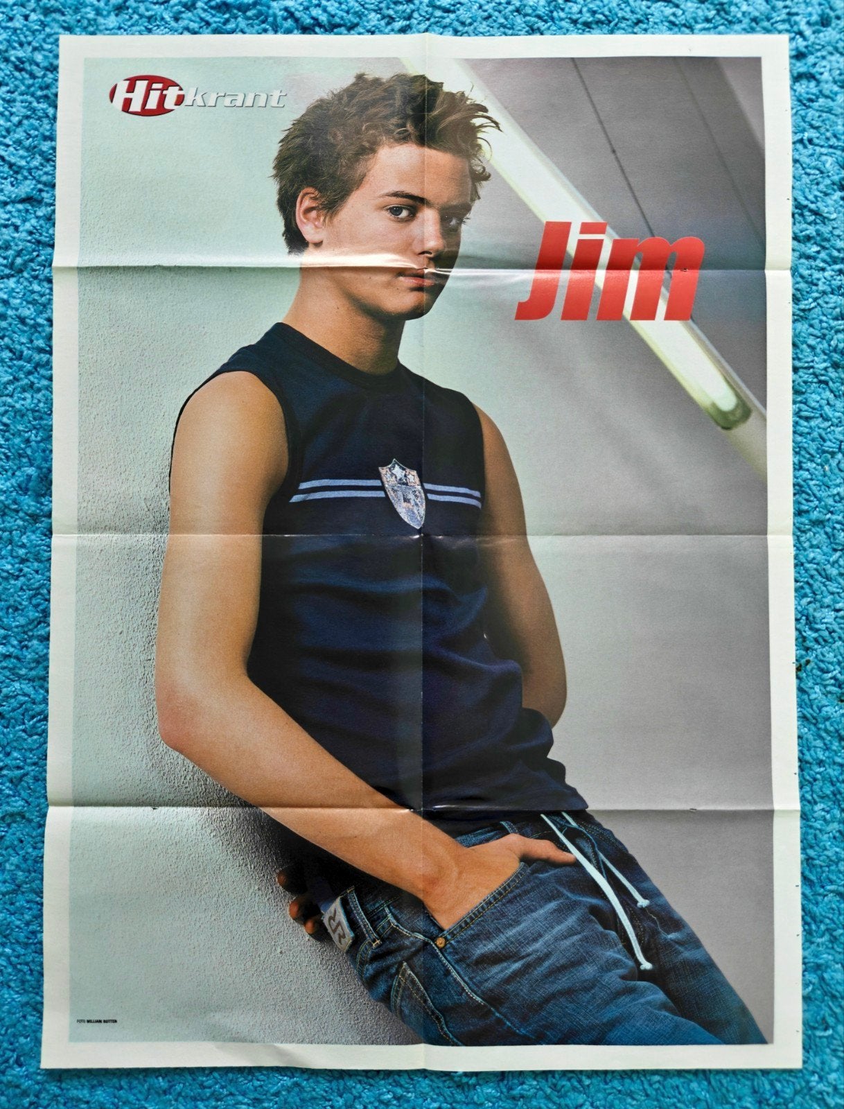 Jim Bakkum poster hitkrant vintage, Verzamelen, Rechthoekig Staand, Nieuw, Ophalen of Verzenden, A1 t/m A3