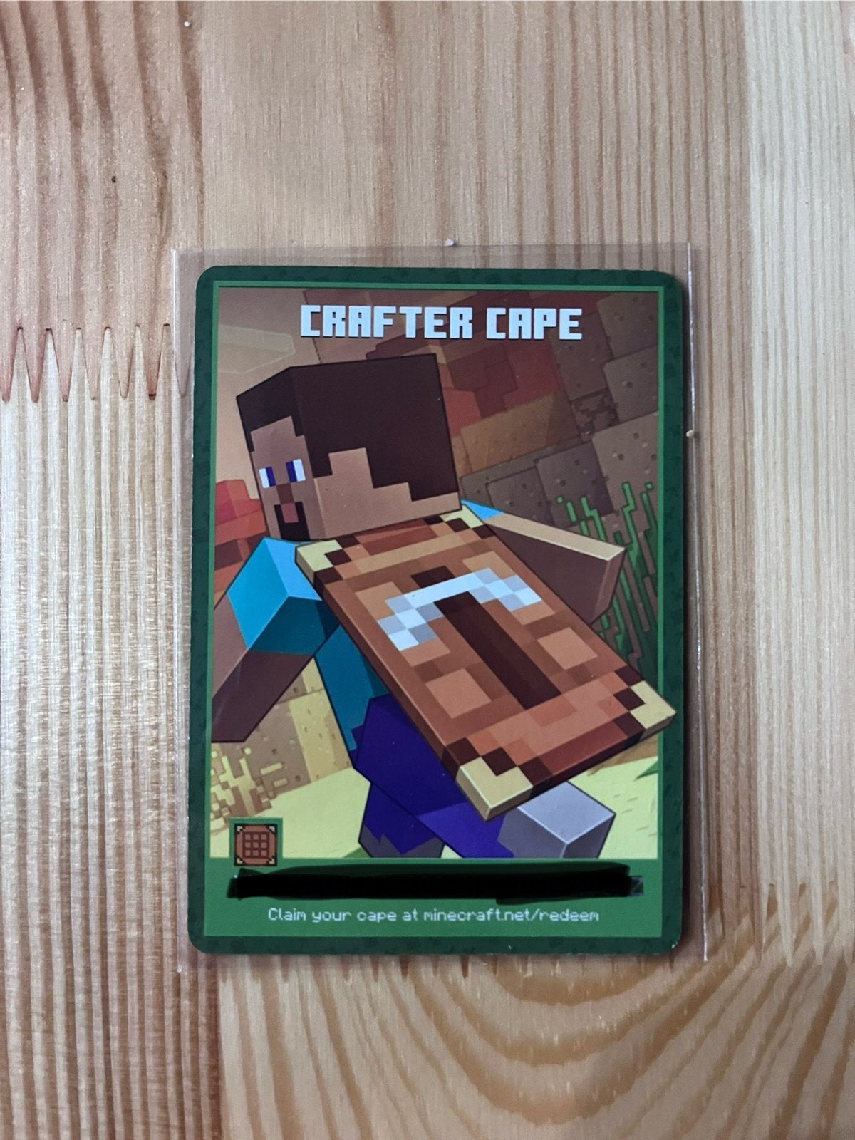 Minecraft Crafter Cape Card– TwitchCon Europe 2026 Rotterdam, Spelcomputers en Games, Games | Atari, Ophalen of Verzenden, Zo goed als nieuw