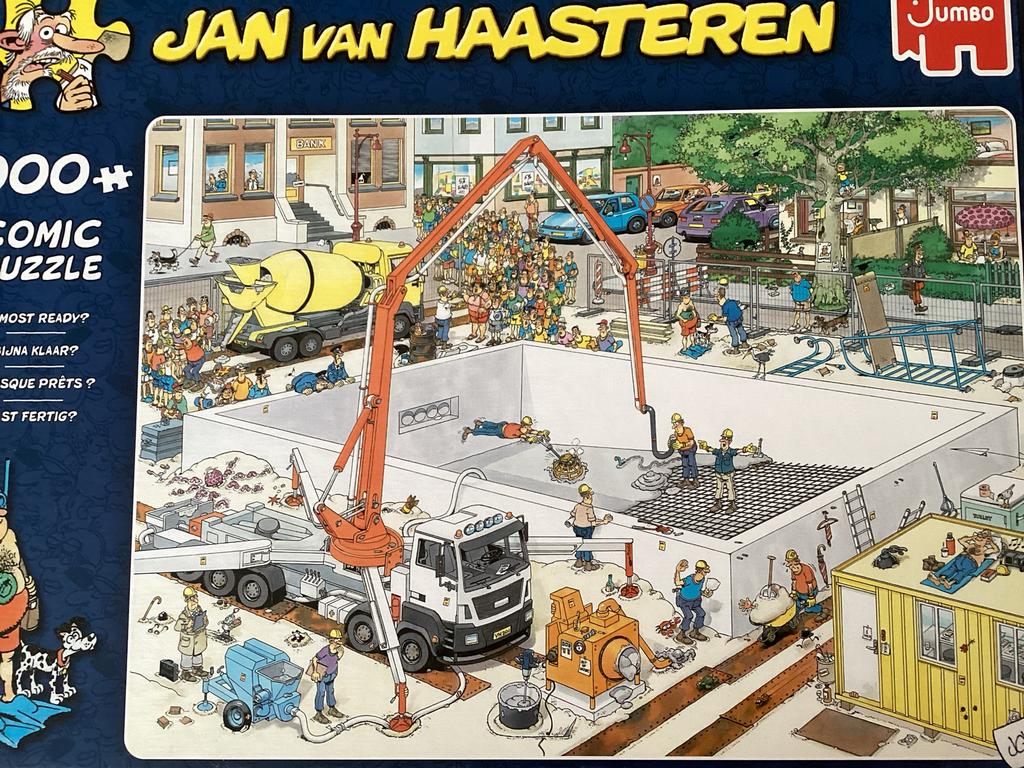 Jan van Haasteren puzzels 1000 stukjes - 5 stuks, Ophalen of Verzenden, 500 t/m 1500 stukjes, Gebruikt, Legpuzzel