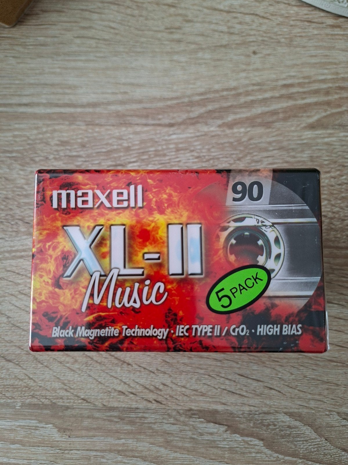 Maxell XL-II 90 Music Cassettebandjes - 5-pack Nieuw, Cd's en Dvd's, 2 t/m 25 bandjes, Overige genres, Ophalen of Verzenden, Nieuw in verpakking