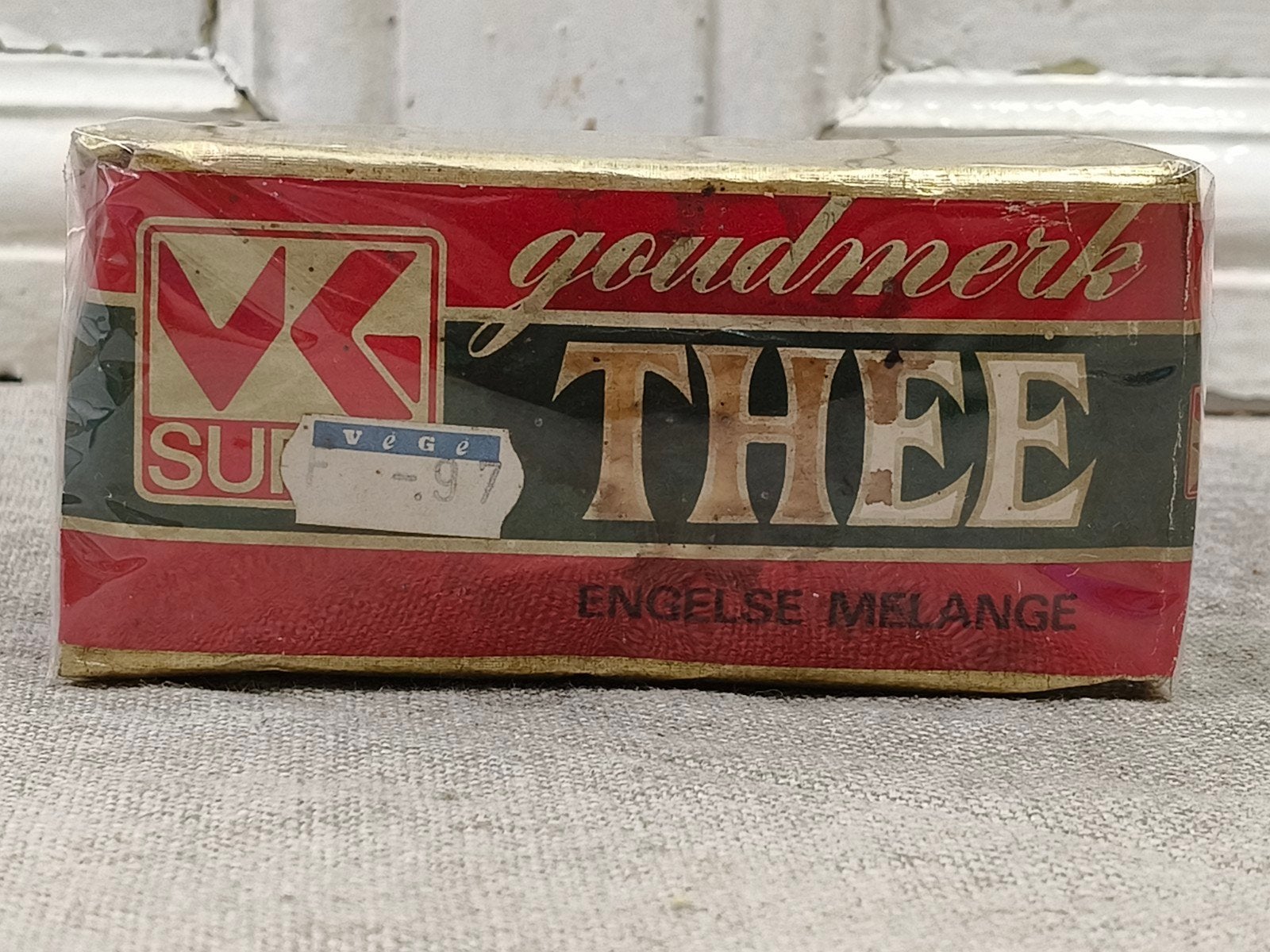 oud pakje goudmerk thee, Ophalen of Verzenden, Gebruikt