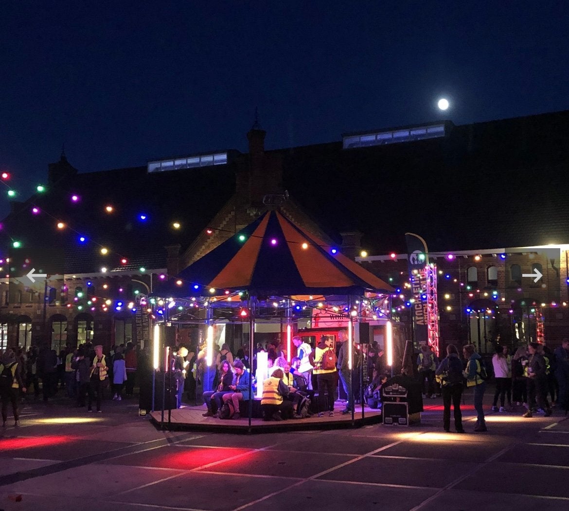 Prikkabel verlichting 7 kleurig 10 m koppelbaar tot 20m, Ophalen, Zo goed als nieuw, Overige