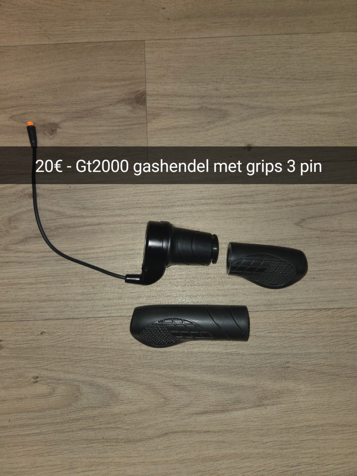 Gt2000/fatbike gashendel met grips 3 pin, Fietsen en Brommers, Ouxi, Overige materialen, Overige typen, Ophalen of Verzenden