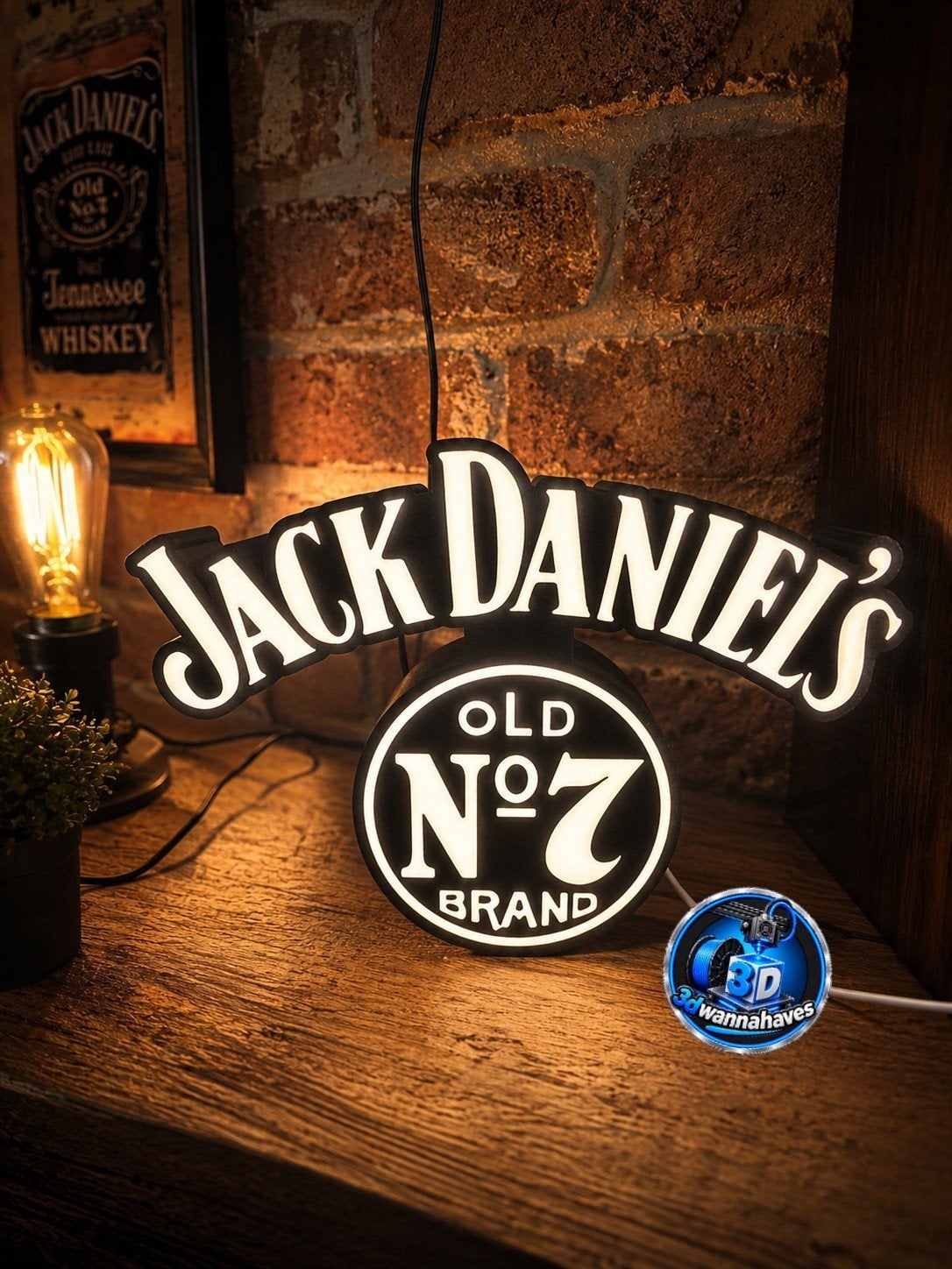 Jack Daniels LED Lichtbak - Eyecatcher voor Bar/Mancave, Ophalen of Verzenden, Nieuw, Lichtbak of (neon) lamp
