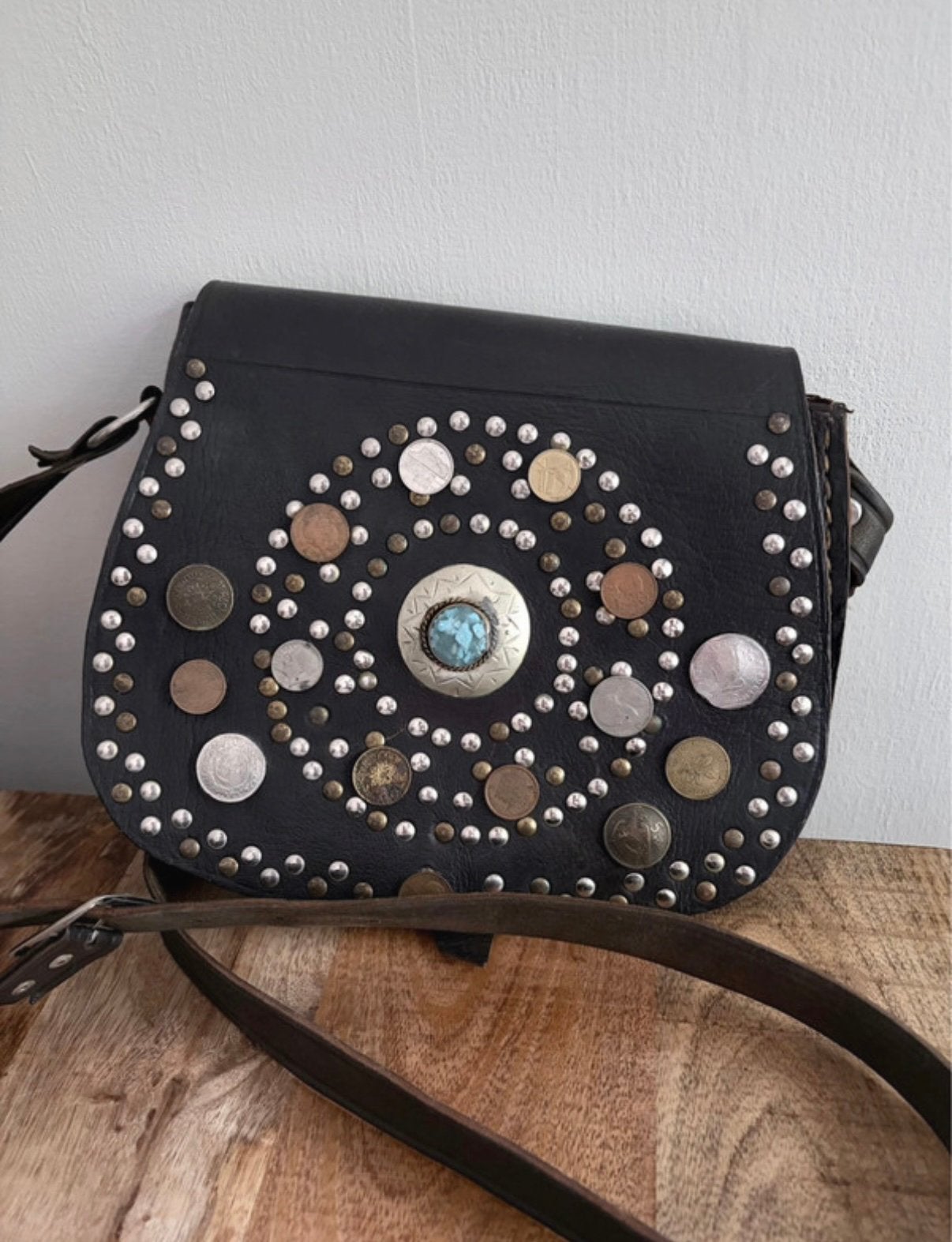 Bruine boho tas, Ophalen of Verzenden, Zo goed als nieuw, Bruin, Schoudertasje