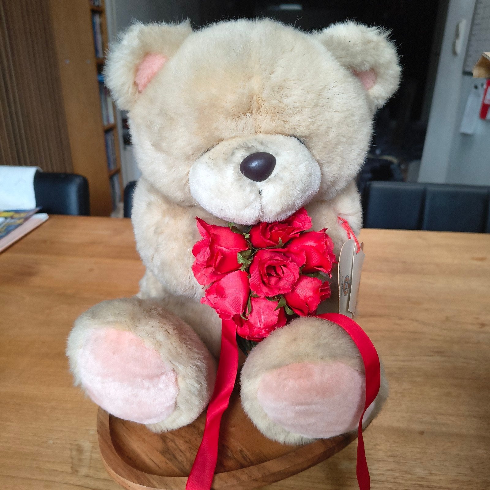 Andrew Brownsword Forever Friends knuffelbeer met rozen, Verzamelen, Beren en Cherished Teddies, Ophalen, Zo goed als nieuw