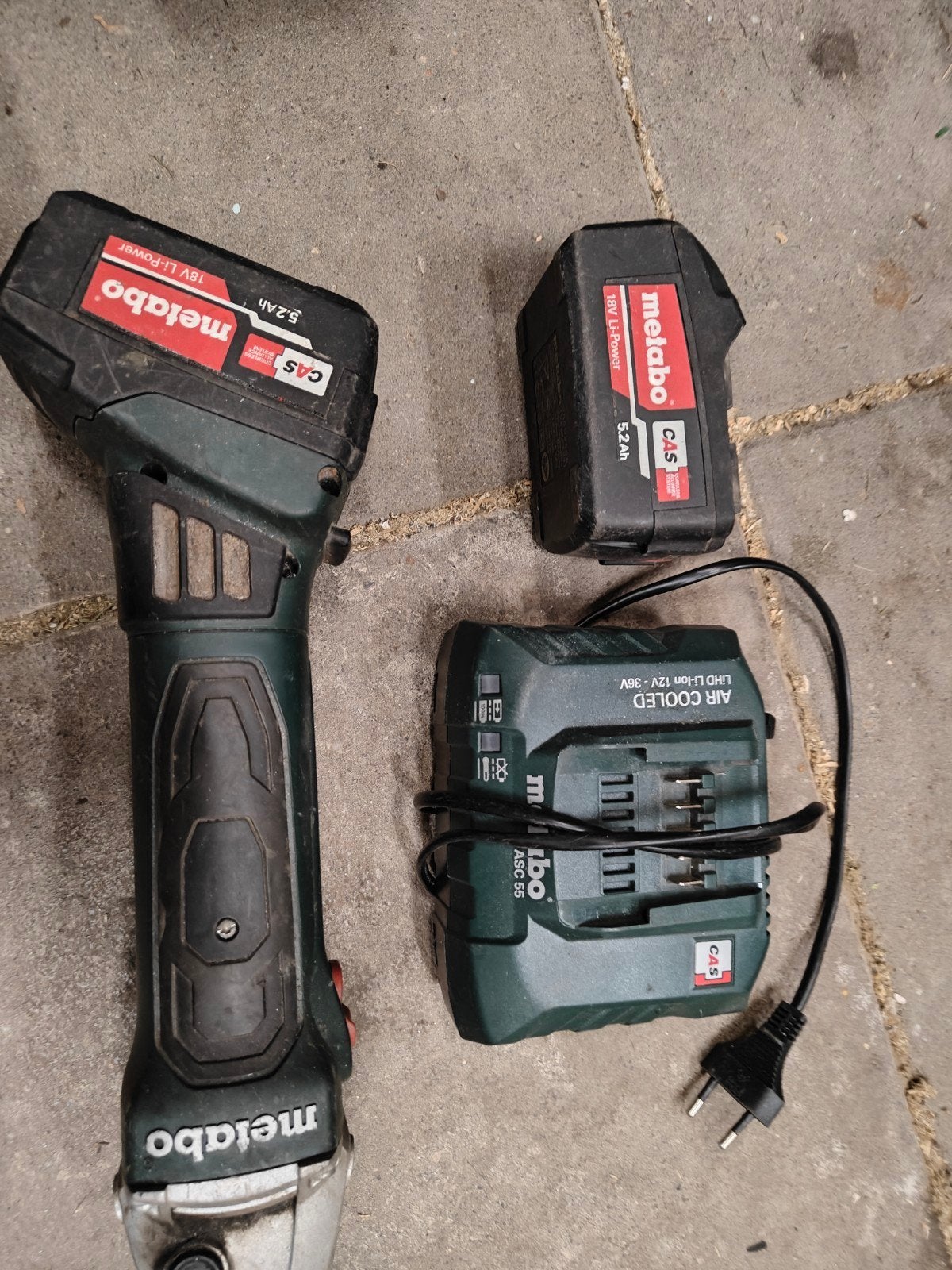 Metabo haakse slijper 2 accu,s w 18 ltx 125 quick, Haakse handslijpmachine, Ophalen of Verzenden, J, N