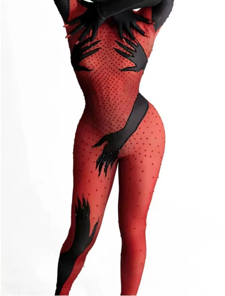 Jumpsuit rod zwart met armen, Kleding | Dames, Jumpsuits, Ophalen of Verzenden, Nieuw, Maat 36 (S), Zwart