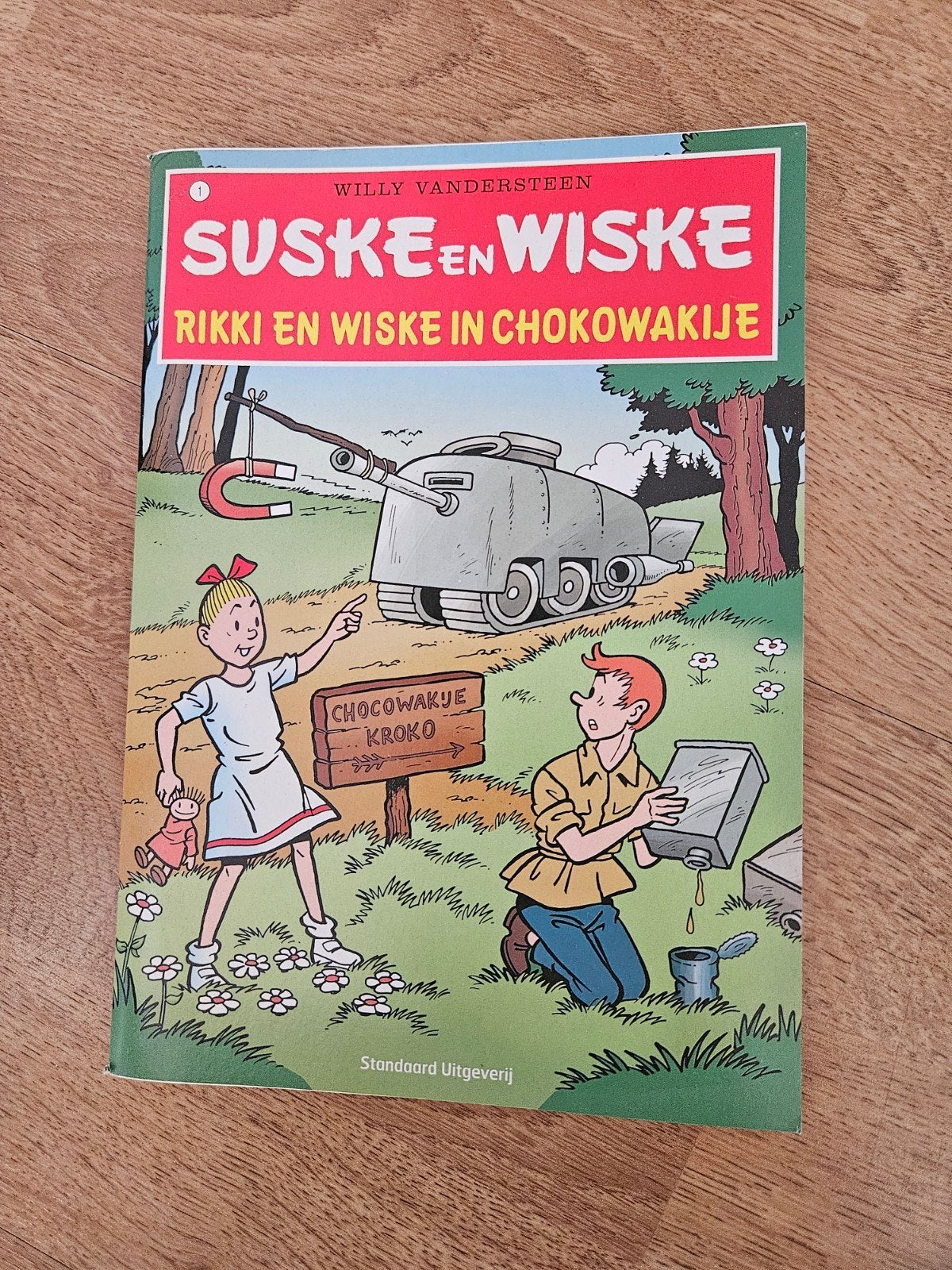 Suske & Wiske: Rikki en Wiske in Chokowakije (klein formaat), Willy Vandersteen, Eén stripboek, Ophalen of Verzenden, Zo goed als nieuw