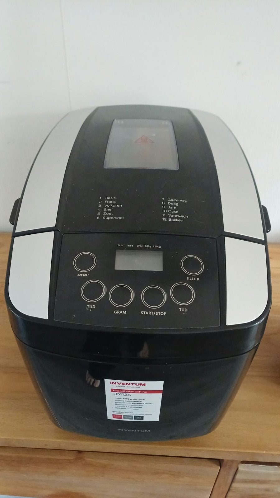Iventum bm125 broodbakmachine, Ophalen, Zo goed als nieuw, Kijkvenster