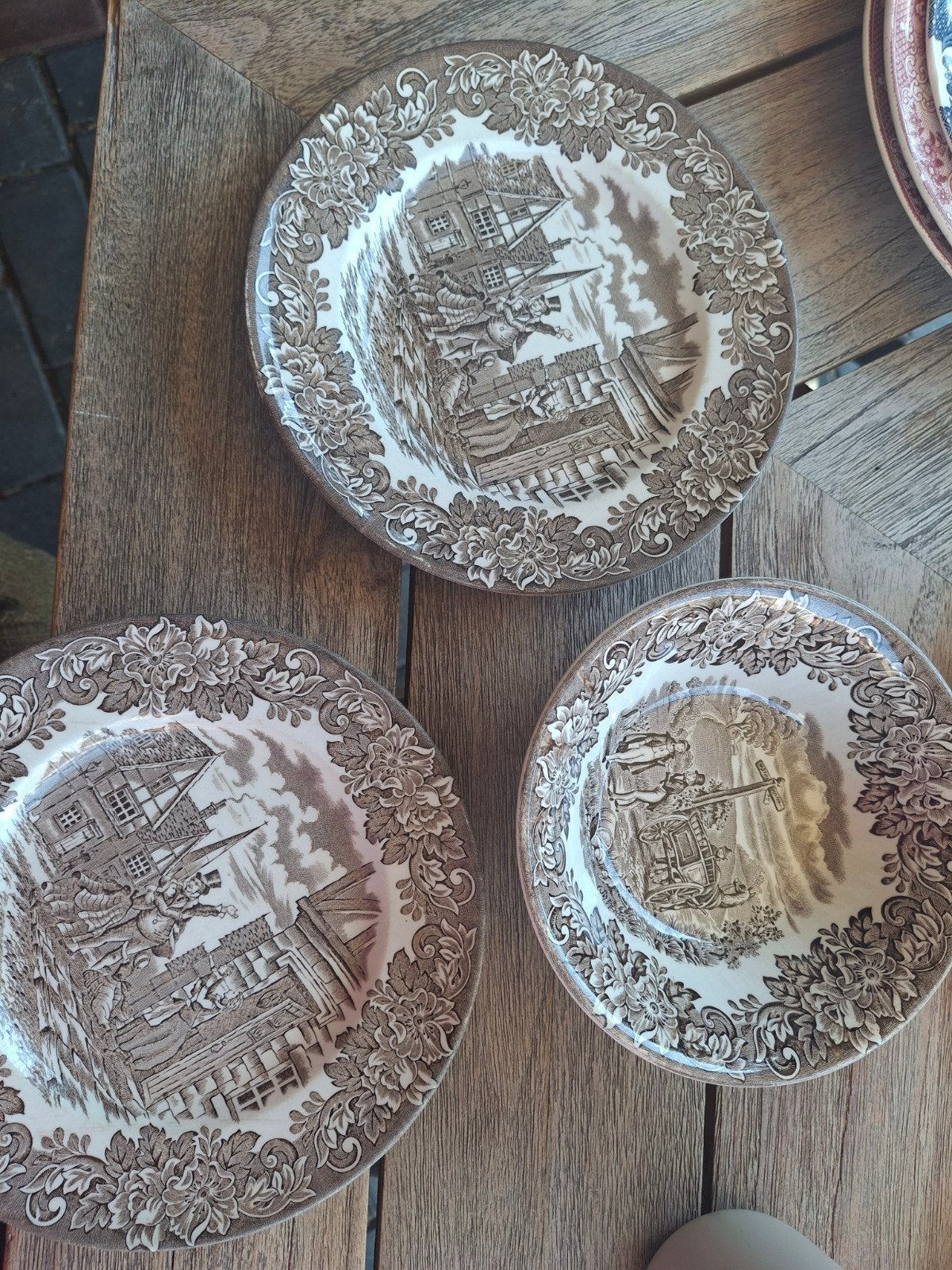 Vintage Staffordshire Ironstone Schalen - Set van 3, Antiek en Kunst, Ophalen of Verzenden