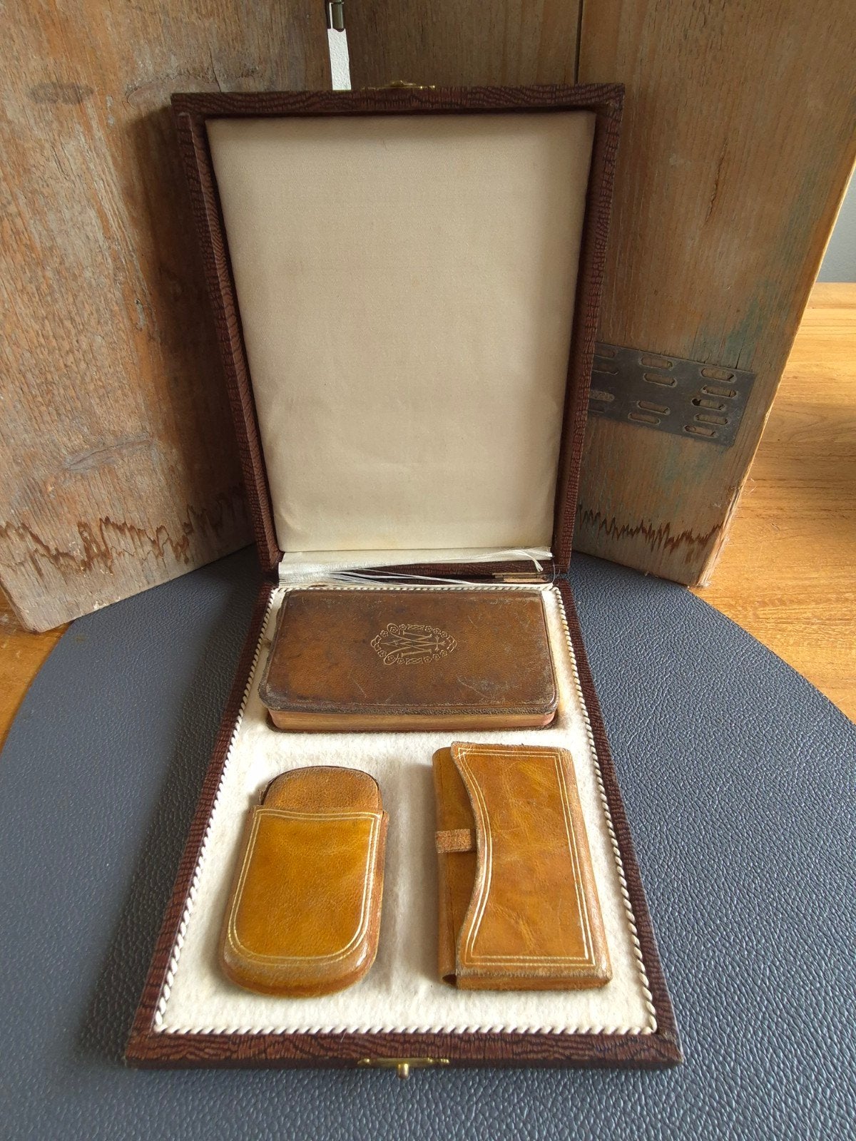 Bewaarbox etui incl. rozenkrans, portemonnee, RK gebedenboek, Ophalen of Verzenden