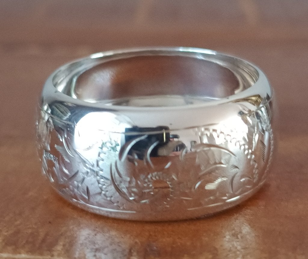 Zilveren antieke Engelse servet ring, Antiek en Kunst, Ophalen of Verzenden, Zilver