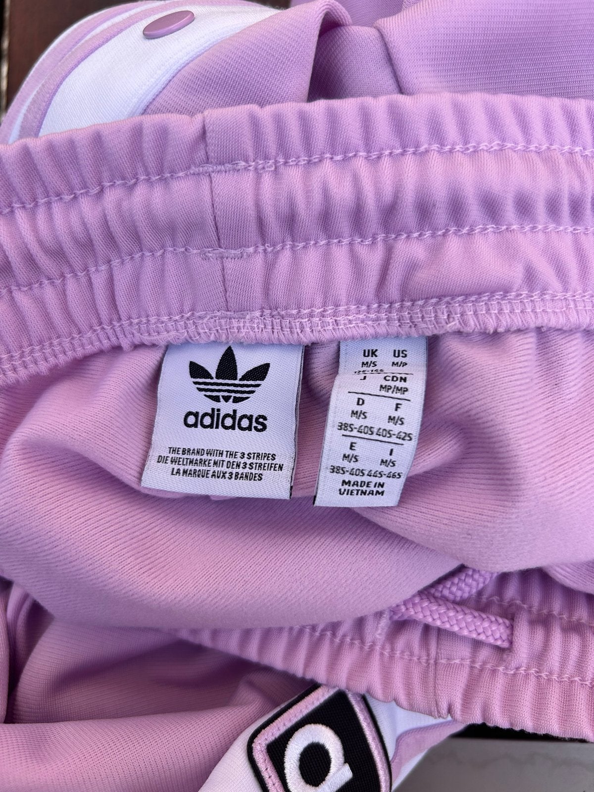 Adidas Adibreak Broek - Lila met Witte Strepen, Maat 38/40 (M), Verzenden, Paars, Lang