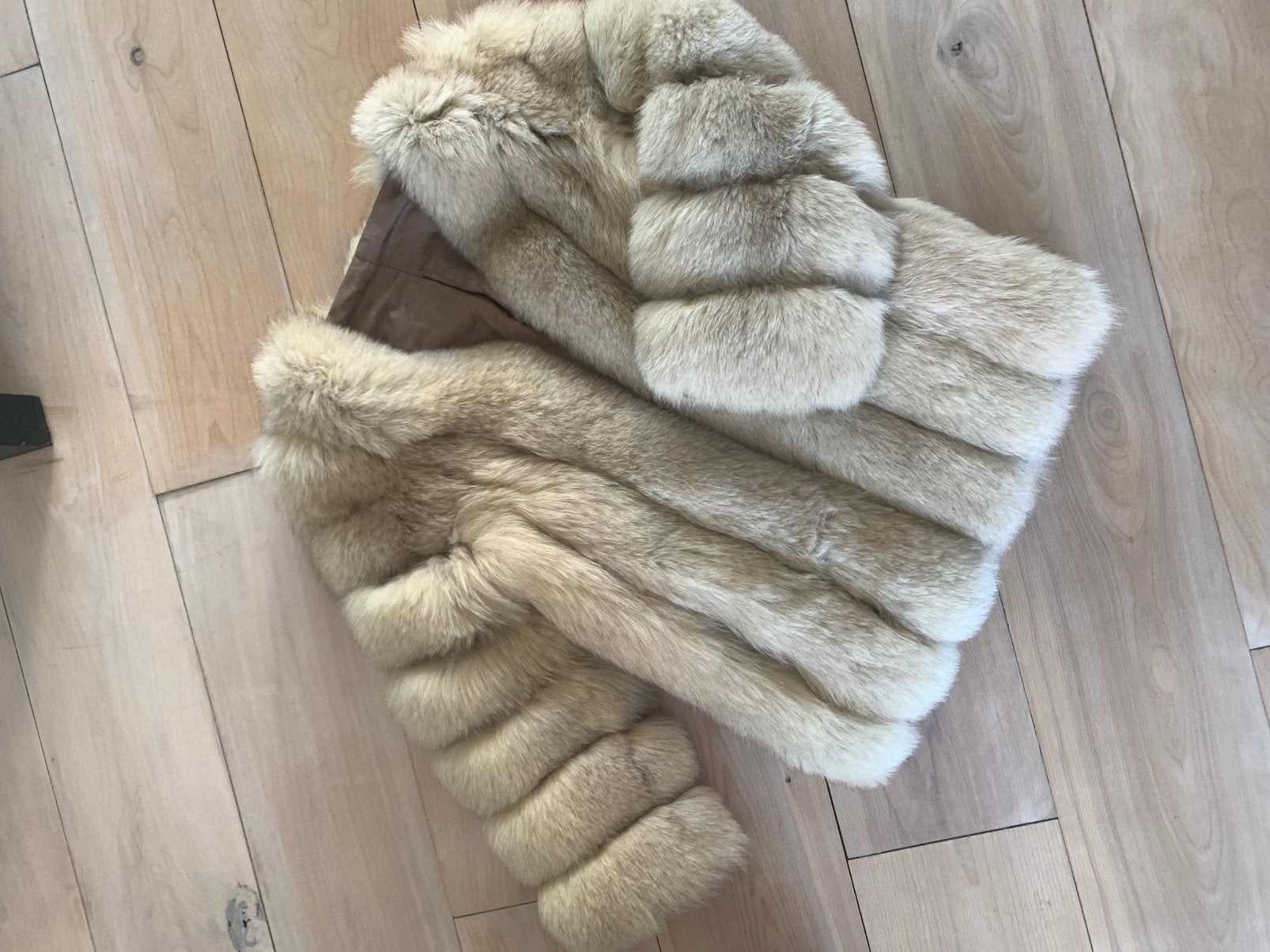 Echte Vossen bontjas, Kleding | Dames, Ophalen of Verzenden, Zo goed als nieuw, Maat 34 (XS) of kleiner, Bruin