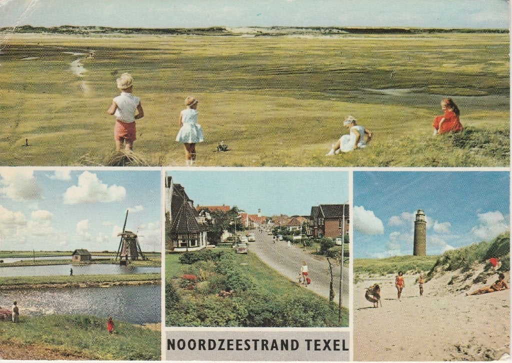 TEXEL Slufter Molen Noorzeestrand, Verzenden, 1960 tot 1980, Gelopen, Waddeneilanden