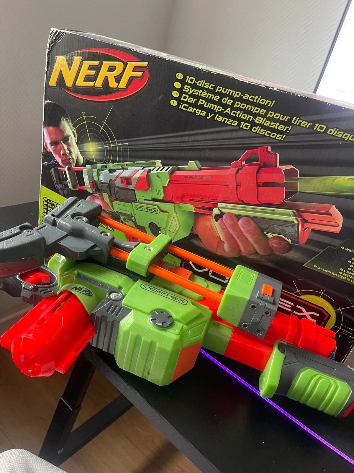 NERF GUN - vortex Praxis MET SPOED WEG️, Ophalen, Gebruikt, Jongen of Meisje
