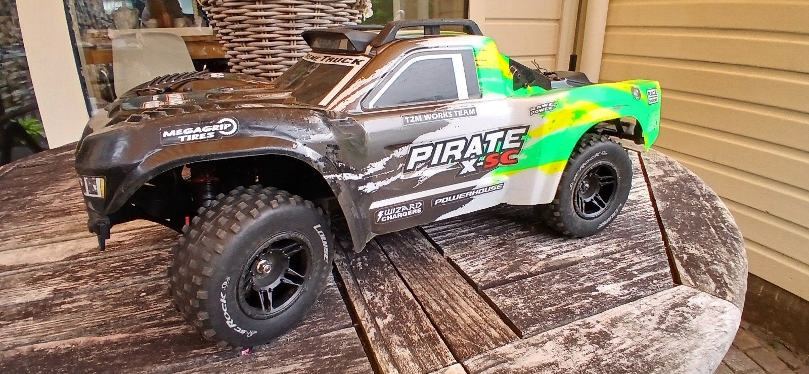 (traxxas)  Pirate X-SC RC Short Course Truck 1:10 4WD RTR, Elektro, Auto offroad, Ophalen of Verzenden, Zo goed als nieuw
