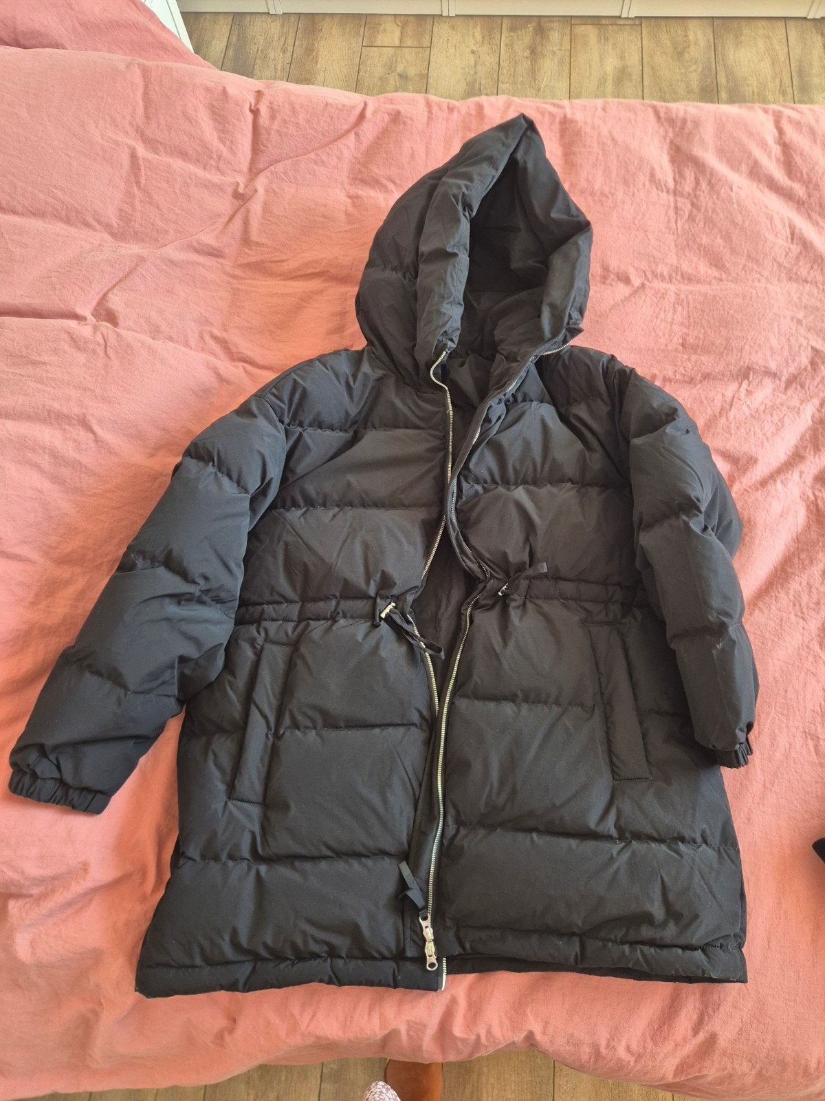 winterjas Benetton, Benetton, Zwart, Maat 46/48 (XL) of groter, Ophalen of Verzenden