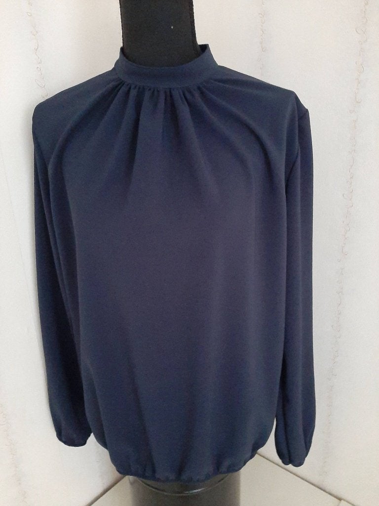 d. blauwe blouse merk Sophia Pure  Feminine maat L, Maat 38/40 (M), Blauw, Sophia, Ophalen of Verzenden