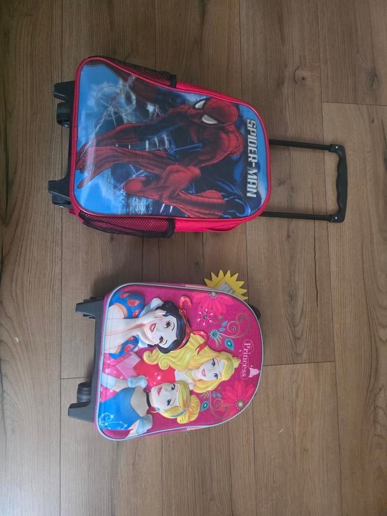 Reistrolleys voor kinderen - Spiderman & Disney Prinsessen, Sieraden, Tassen en Uiterlijk, Tassen | Reistassen en Weekendtassen