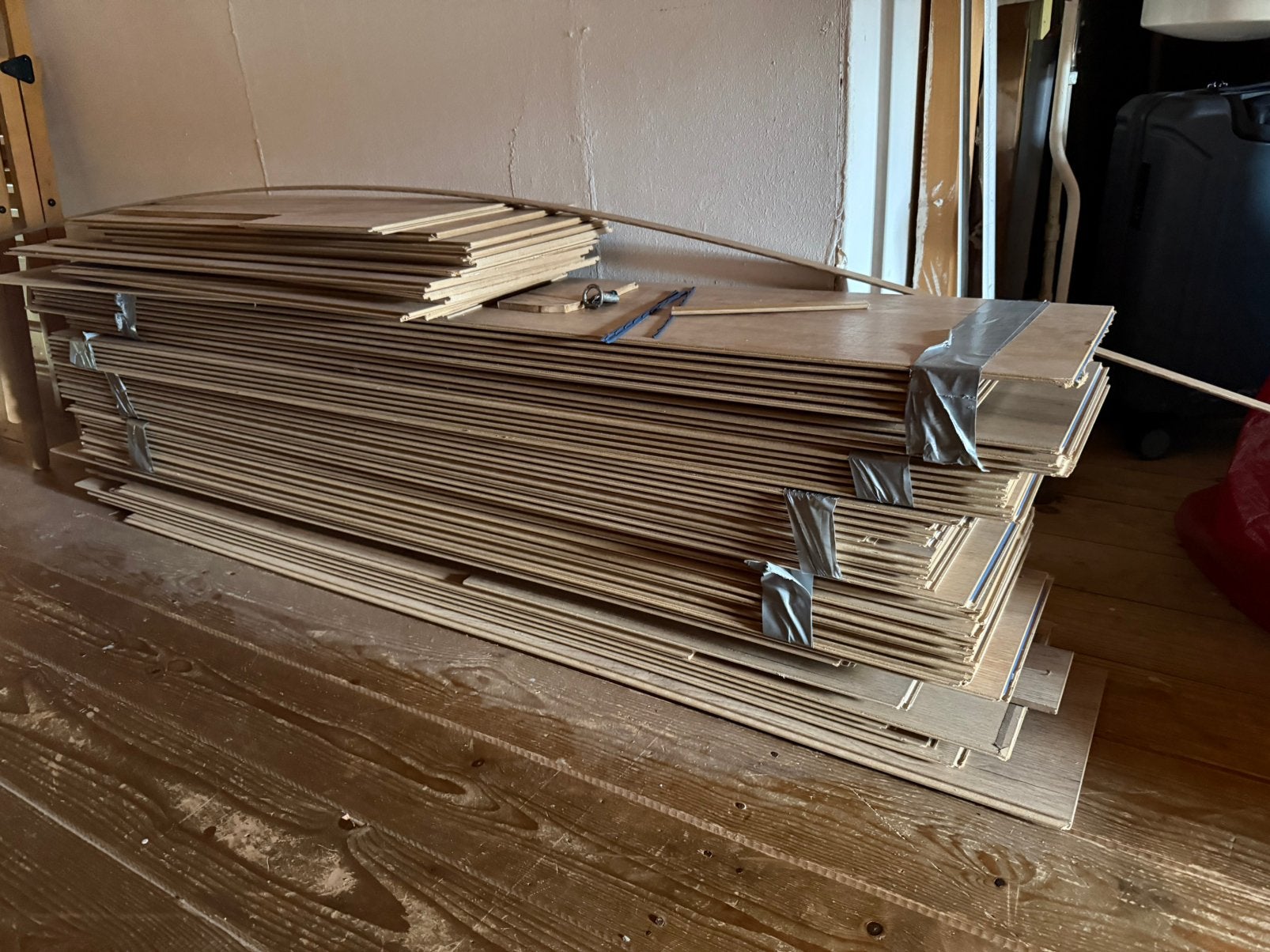 Laminaatvloer hout gratis af te halen, Ophalen, Gebruikt, 50 tot 150 cm, Minder dan 5 m²