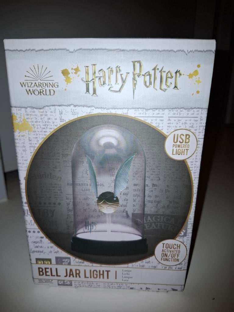 Harry Potter Gouden Snaai Bell Jar USB Lamp, Ophalen of Verzenden, Nieuw, Gebruiksvoorwerp