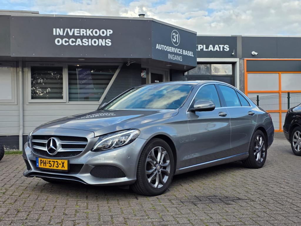 Mercedes-Benz C-Klasse C180 1.6 115KW Aut7 2016 Grijs, Auto's, Mercedes-Benz, Automaat, 1800 kg, 1595 cc, Bedrijf