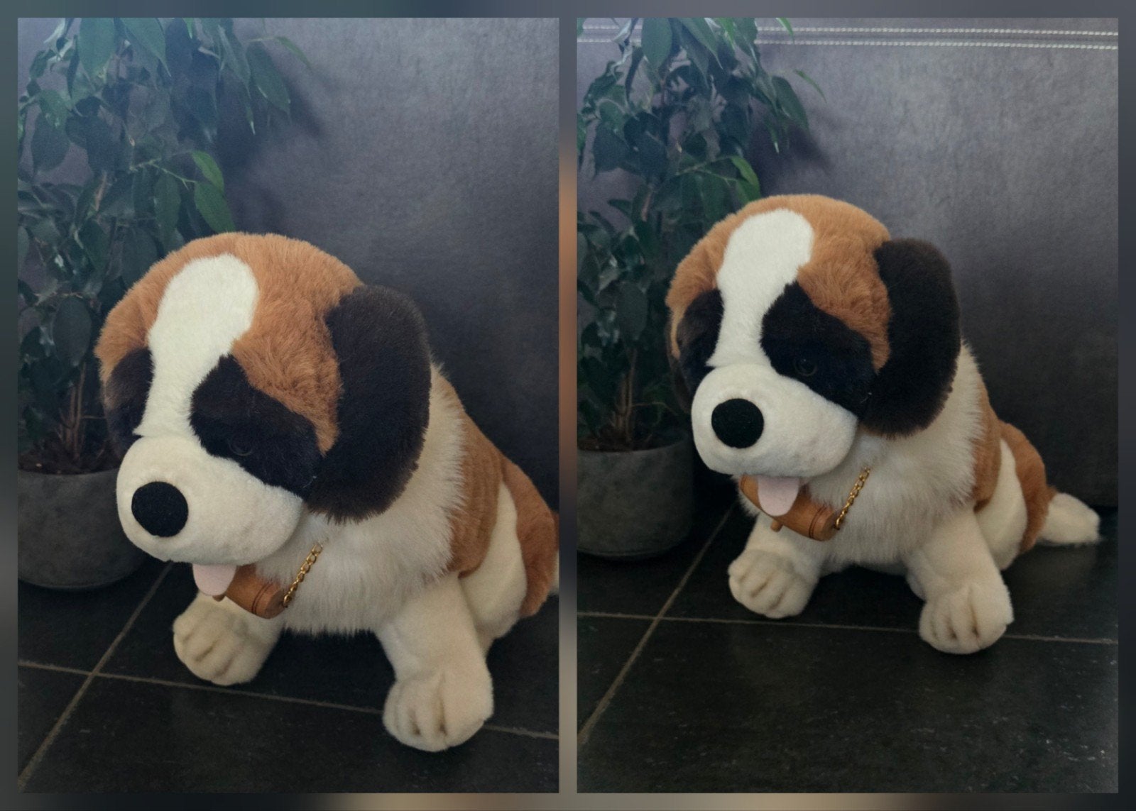 Vintage Sint-Bernard hondenknuffel van Anna Club Plush, Verzenden, Hond, Anna Club Plush