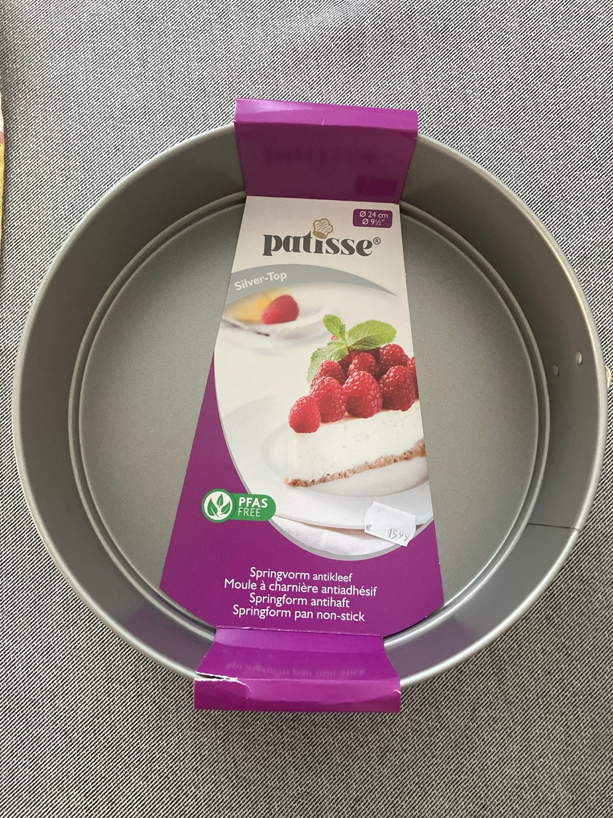 Nieuwe Patisse springvorm 24 cm - Silver-Top, PFAS-vrij, Ophalen, Overige typen, Metaal, Overige merken