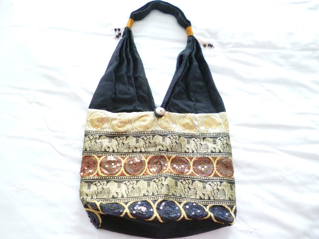 NIEUWE originele tas uit Thailand, Ophalen of Verzenden, Nieuw, Zwart, Schoudertasje