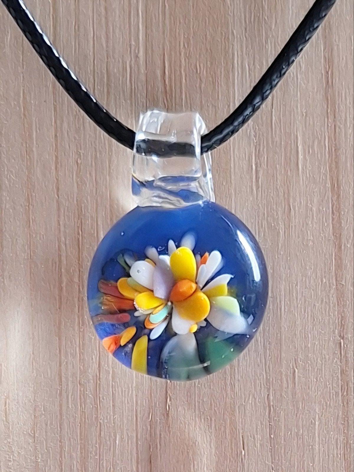 handgemaakte lampwork glas hanger, Nieuw, Overige materialen, Met hanger, Verzenden
