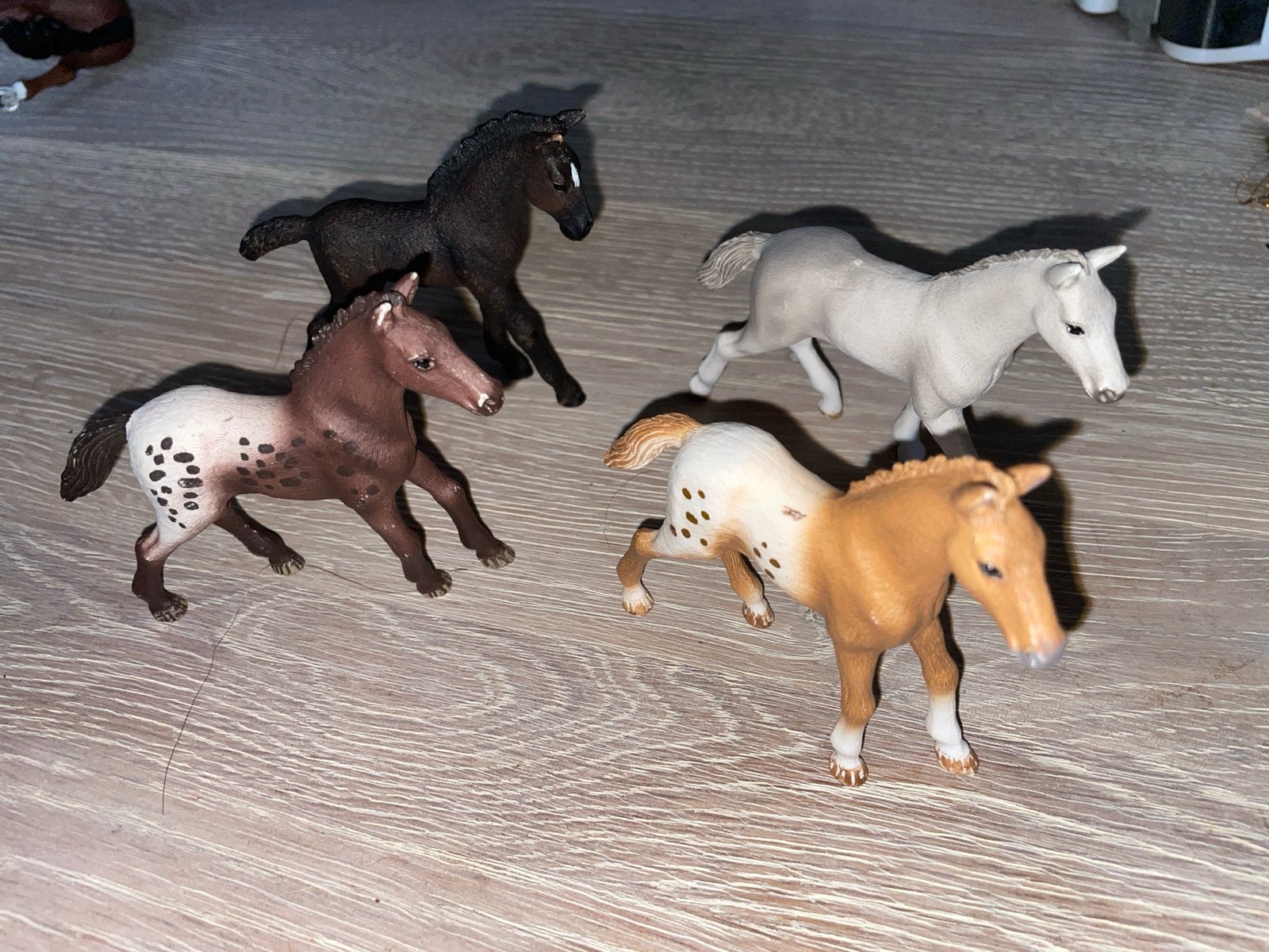 Schleich paardenveulens set van 4, Ophalen of Verzenden, Gebruikt, Jongen of Meisje