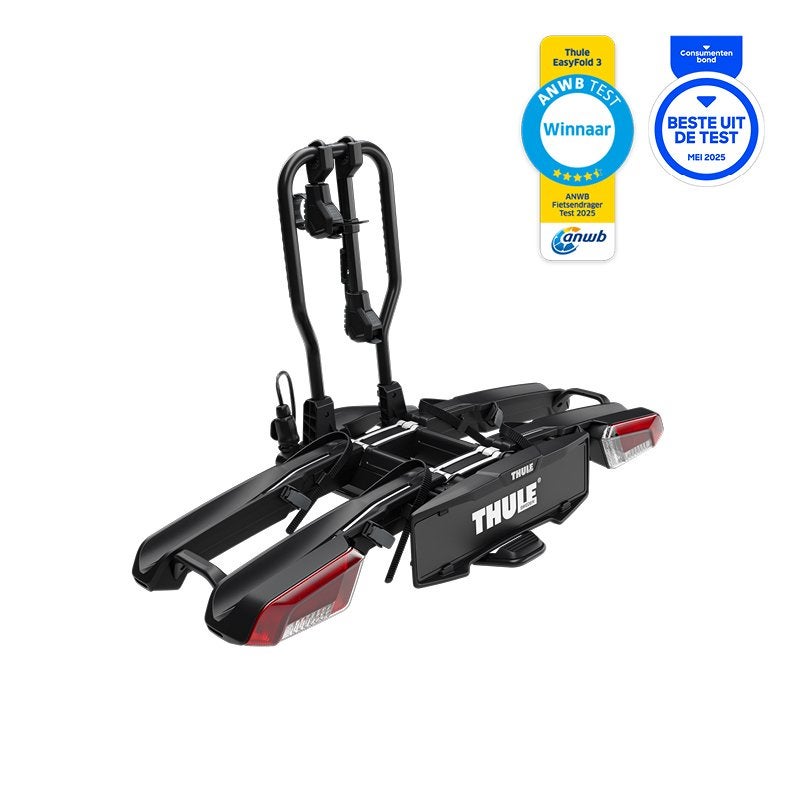 Thule EasyFold 3 fietsendrager met Onto 2 trekhaakbox set, Auto diversen, Fietsendragers, Elektrische fiets, Thule Sweden AB, Nieuw