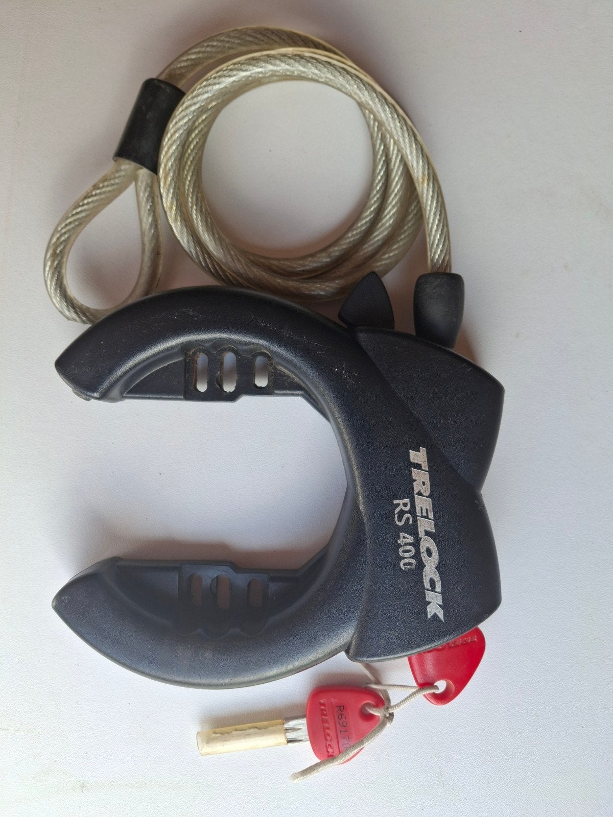 te koop fietsslot met vaste staaldraad, Ophalen of Verzenden, Gebruikt, Beugelslot