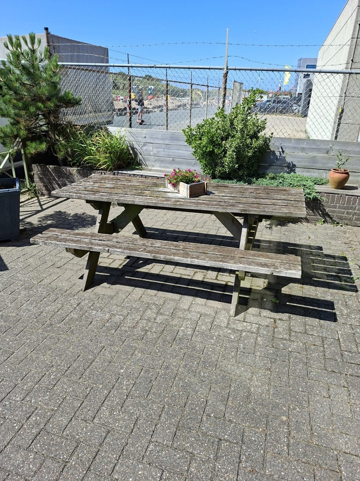 Picknicktafel, Ophalen of Verzenden, Gebruikt, Rechthoekig, Hout