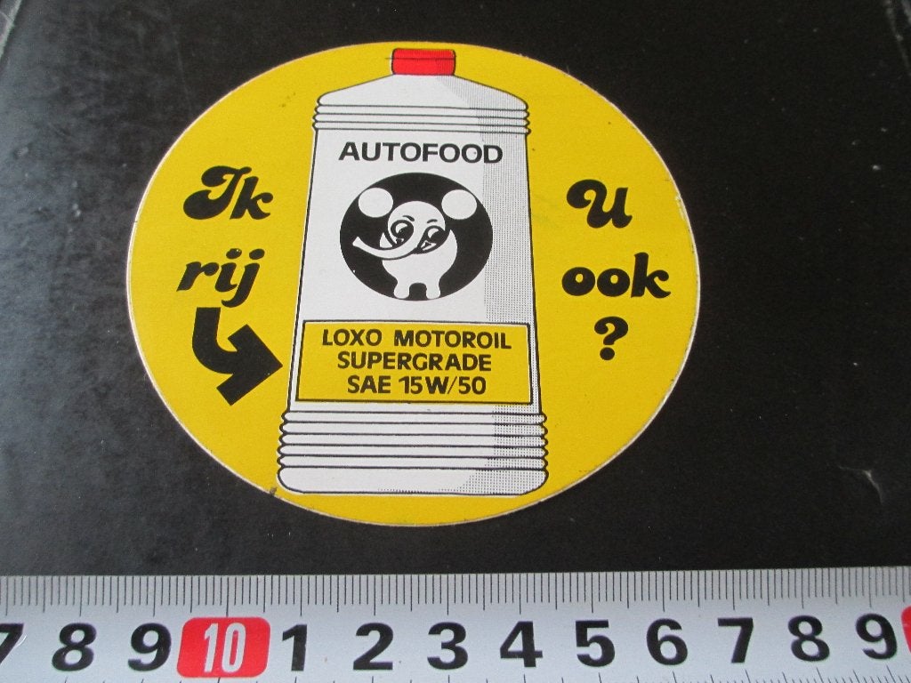 sticker ik rij AUTOFOOD motoroil u ook?, Ophalen, Zo goed als nieuw