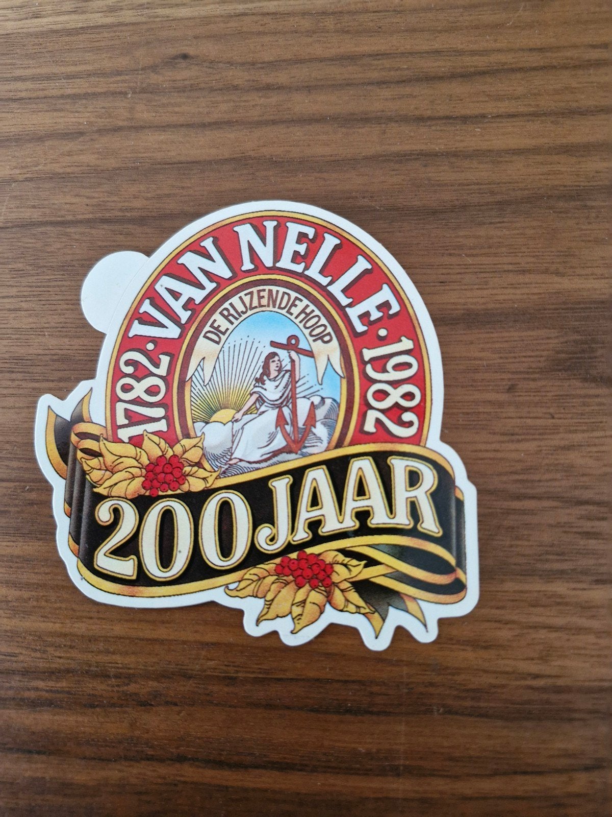 10523 Van Nelle 200 Jaar Jubileum Sticker 1782-1982, Ophalen of Verzenden, Nieuw, Merk