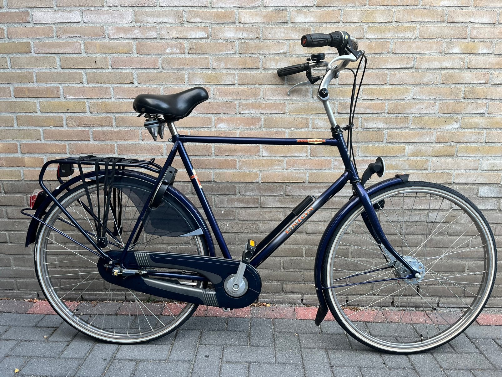 Union Nebraska herenfiets mt 61, Gebruikt, Versnellingen, 57 tot 61 cm, Trommelrem