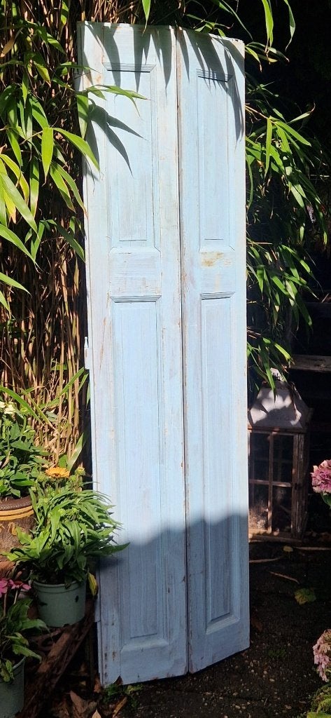 Mooi doorleefd Frans paneelluik (2 delen) (brocante), Ophalen, Gebruikt, Minder dan 80 cm, Minder dan 200 cm